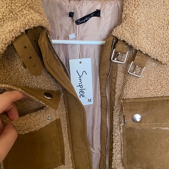 Simplee Teddy Jacket - Picture 4 of 6